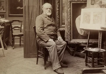 Portræt af en Maler i hans Atelier