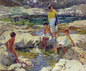 The Rockpool (olie på lærred)