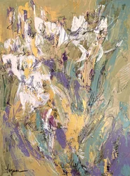 Moderne blomsterhave