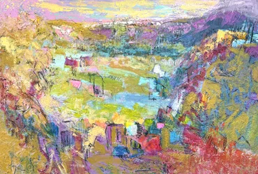 Den livlige by Valley Village