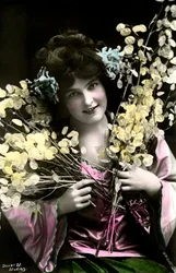 Madge Lessing 1866-1932, tysk skuespillerinde, begyndelsen af det 20. århundrede.