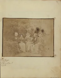 Sir David Brewster med Miss Mary Playfair, Lady Brewster, Mr. Pakenham Edgeworth og Miss Brewster