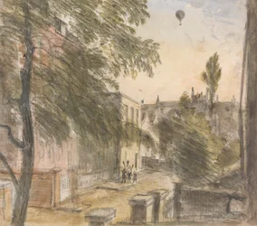 Ballon over Holland Street, Kensington, 22. juli 1835, kl.