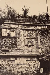 Uxmal, indisk basrelief, nonnepaladset (Uxmal, Bas Relief de l