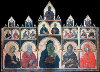 Den hellige jomfru med Kristusbarnet og de hellige, c1278-1318