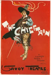 The Chieftain, Savoy Theatre, ca. 1898 (farvelitografi)