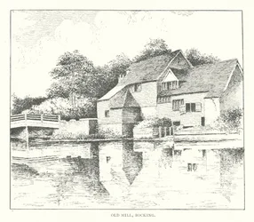 Den gamle mølle, Bocking (litografi)