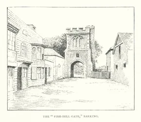 "Fire-Bell Gate", Barking (litografi)