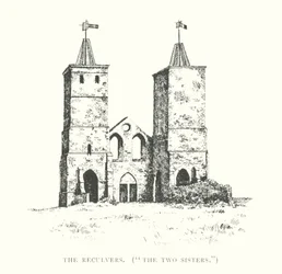 The Reculvers, "De to søstre" (litografi)