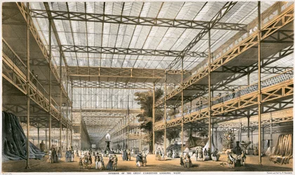 Store udstilling, Crystal Palace, Hyde Park, London, 1851