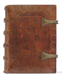 Timebog og bønnebog på hollandsk, Nedre Rheinland, Emmerich, Cleves, ca. 1480 (blæk & pigment på vellum & papir, indbundet i kalveskind over brædder med metalspænder)