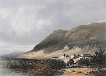 El-Mejdel (Magdala) engraved by Jean Jacottet (1806-c.1843) ;