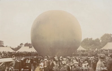 Luftballon ved Ilkeston Flower Show, Derbyshire, 2. august 1909