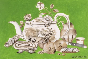 Tea, 1993 (akryl på papir)