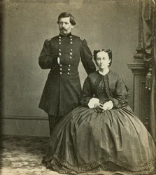 Generalmajor George B. McClellan og hans kone, udgivet af Anthony