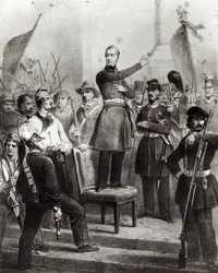 Alphonse de Lamartine på rådhuset