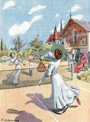 Tennis, ca. 1910 (illustration)