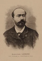 Portræt af komponisten Alexandre Luigini 1850-1906, 1887.