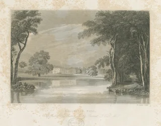 Rolleston Hall: streggravering, nd [c 1840]