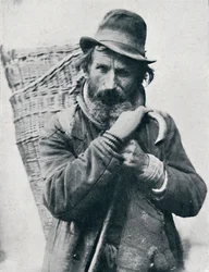 En tysk gadehandler, Ehningen-distriktet, Württemberg, 1912