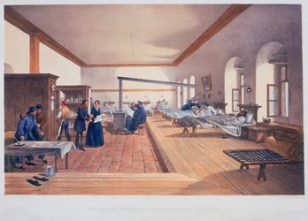 Hospitalsafdeling, Scutari, Tyrkiet, 1856