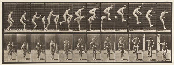 Tallerken 168. Springning; Over drengens ryg (Leap Frog)