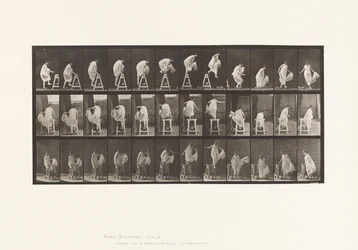 Tallerken 172. At træde på en buk; Jumping Down, Turning, 1885