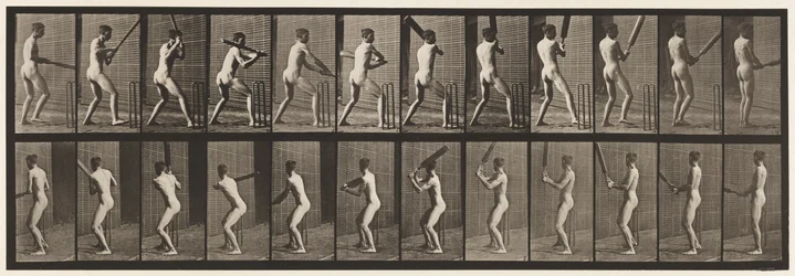 Tallerken 292.Cricket; Batting; Tilbage ud, 1885