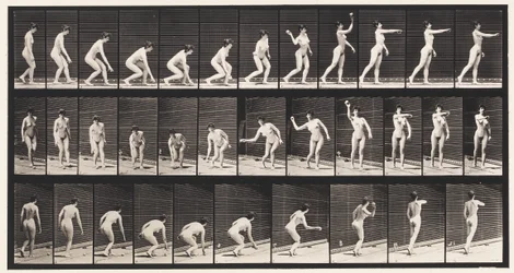 Tallerken 303. At samle en bold op og kaste den, 1872-1885