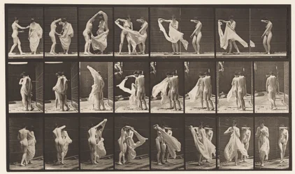 Tallerken 429. Toilet; To Modeller, 1 Disrobing 8, 1872-1885