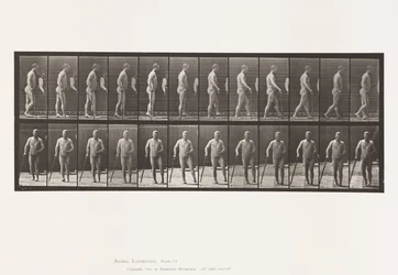 Plade 552.Hemiplegi; Walking with Cane, 1885