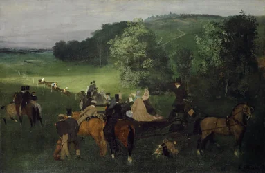 På væddeløbsbanen (The Races), ca.1861-62