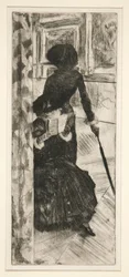 På Louvre: Maleri (Mary Cassatt)