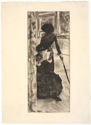 På Louvre: Maleri (Mary Cassatt)