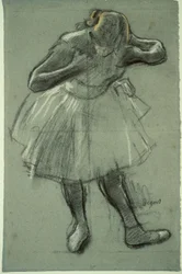 Danser bøjer sig frem