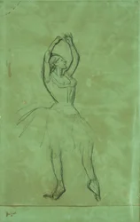Danser med løftede arme