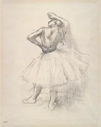 Danser stående, højre arm hævet? (Stående danser, højre arm hævet)