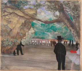 Gardinet. Omkring 1880