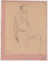 Édouard Manet, Siddende, højre profil