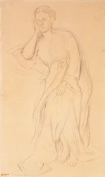Eugenie Fiocre, studie for Mlle Fiocre i balletten The Source, ca. 1867