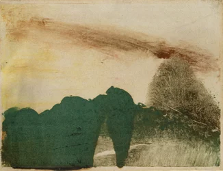 Skov i bjergene, ca. 1890 (monotype på papir)