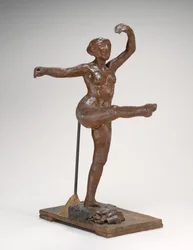 Fjerde position foran, på venstre ben, ca. 18851890.
