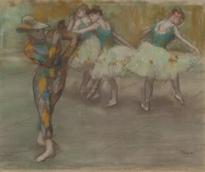 Harlekindans, ca. 1890 (pastel på pap)