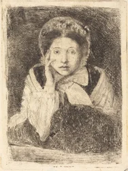 Marguerite De Gas, kunstnerens søster Marguerite De Gas, søster til kunstneren, 18601862.