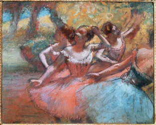 Fire dansere (pastel på papir)