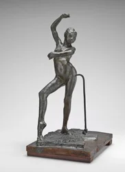Spansk dans, ca. 1880 (pigmenteret bivoks, metalarmatur, på træbund)