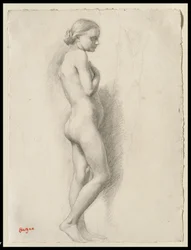 Stående nøgen, ca. 1860-65