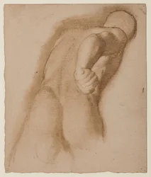 Studie efter Agasias fra Efesos, "Gladiator Borghese", c.1855