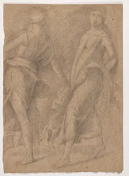 Studie efter Andrea Mantegna, "Parnassus", c.1854-56