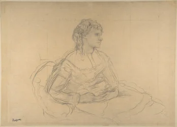 Studie til "Madame Théodore Gobillard" (Yves Morisot)